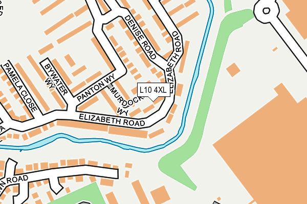 L10 4XL map - OS OpenMap – Local (Ordnance Survey) L10 4XL map - OS OpenMap – Local (Ordnance Survey)