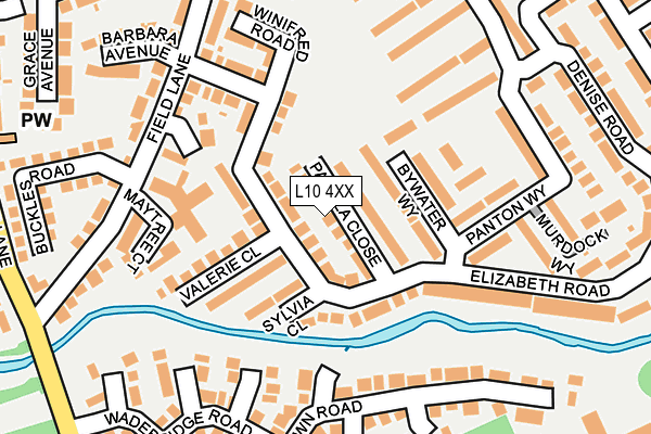 L10 4XX map - OS OpenMap – Local (Ordnance Survey) L10 4XX map - OS OpenMap – Local (Ordnance Survey)