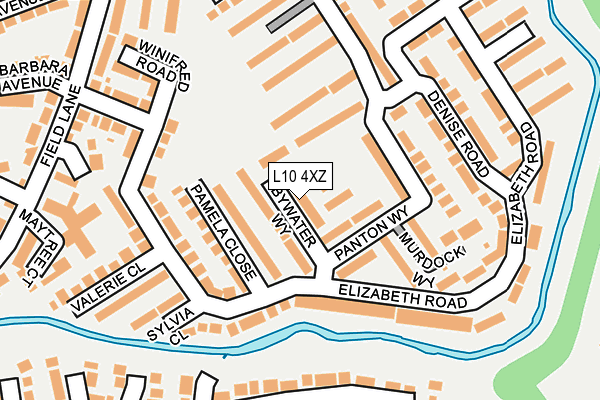L10 4XZ map - OS OpenMap – Local (Ordnance Survey) L10 4XZ map - OS OpenMap – Local (Ordnance Survey)
