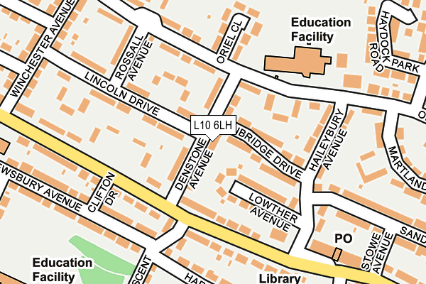 L10 6LH map - OS OpenMap – Local (Ordnance Survey) L10 6LH map - OS OpenMap – Local (Ordnance Survey)