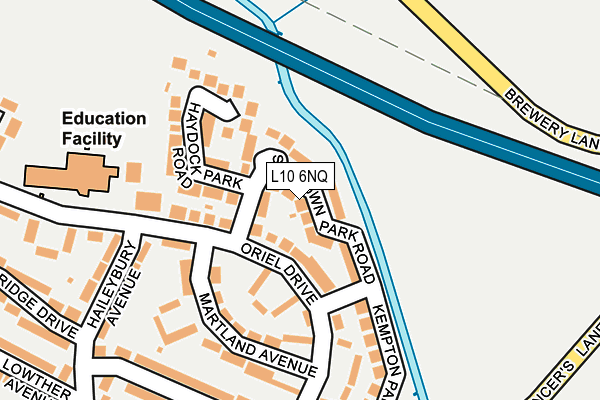 L10 6NQ map - OS OpenMap – Local (Ordnance Survey) L10 6NQ map - OS OpenMap – Local (Ordnance Survey)