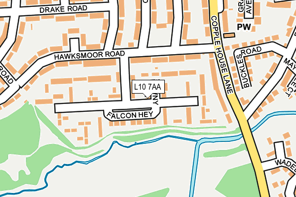 L10 7AA map - OS OpenMap – Local (Ordnance Survey) L10 7AA map - OS OpenMap – Local (Ordnance Survey)