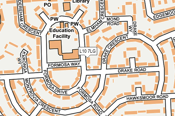 L10 7LG map - OS OpenMap – Local (Ordnance Survey) L10 7LG map - OS OpenMap – Local (Ordnance Survey)