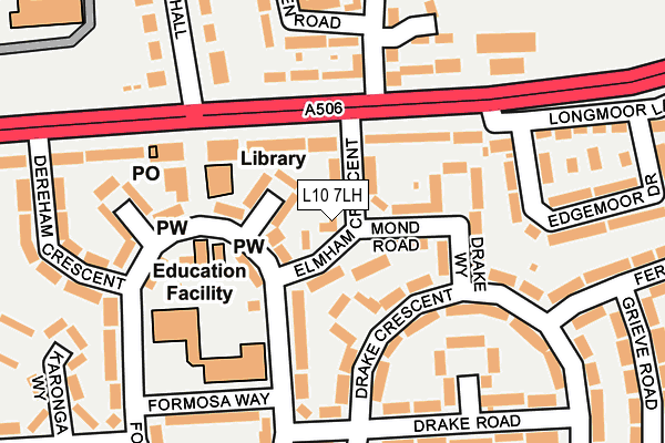L10 7LH map - OS OpenMap – Local (Ordnance Survey) L10 7LH map - OS OpenMap – Local (Ordnance Survey)