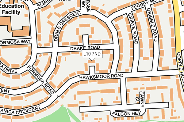 L10 7ND map - OS OpenMap – Local (Ordnance Survey) L10 7ND map - OS OpenMap – Local (Ordnance Survey)
