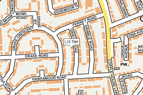 L10 7NH map - OS OpenMap – Local (Ordnance Survey)