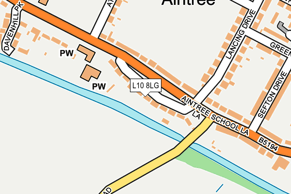 L10 8LG map - OS OpenMap – Local (Ordnance Survey) L10 8LG map - OS OpenMap – Local (Ordnance Survey)
