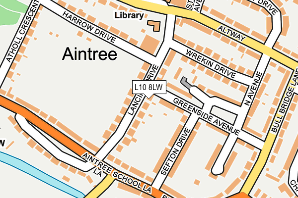L10 8LW map - OS OpenMap – Local (Ordnance Survey) L10 8LW map - OS OpenMap – Local (Ordnance Survey)