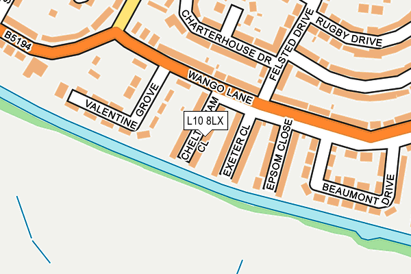 L10 8LX map - OS OpenMap – Local (Ordnance Survey) L10 8LX map - OS OpenMap – Local (Ordnance Survey)