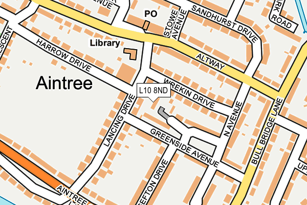 L10 8ND map - OS OpenMap – Local (Ordnance Survey) L10 8ND map - OS OpenMap – Local (Ordnance Survey)