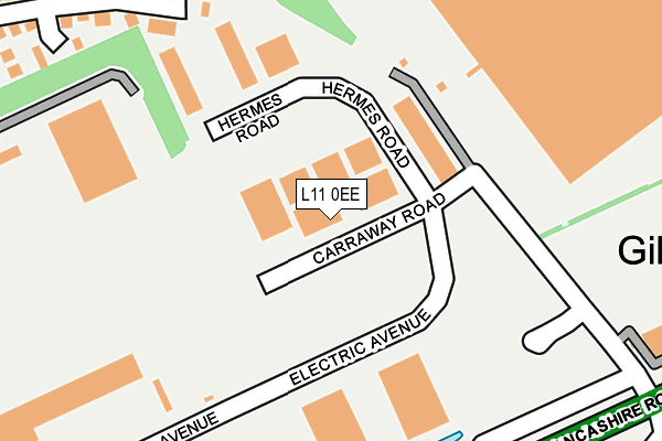 L11 0EE map - OS OpenMap – Local (Ordnance Survey) L11 0EE map - OS OpenMap – Local (Ordnance Survey)
