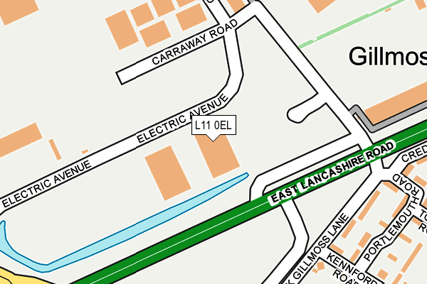L11 0EL map - OS OpenMap – Local (Ordnance Survey) L11 0EL map - OS OpenMap – Local (Ordnance Survey)