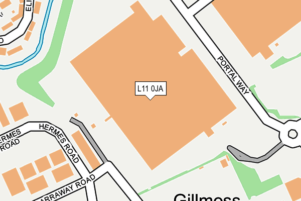 L11 0JA map - OS OpenMap – Local (Ordnance Survey) L11 0JA map - OS OpenMap – Local (Ordnance Survey)