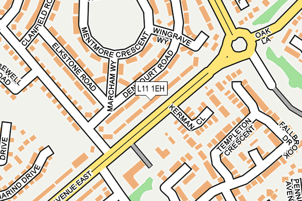 L11 1EH map - OS OpenMap – Local (Ordnance Survey) L11 1EH map - OS OpenMap – Local (Ordnance Survey)