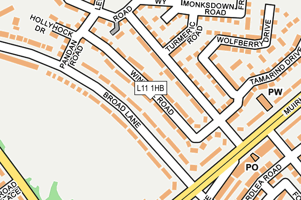 L11 1HB map - OS OpenMap – Local (Ordnance Survey) L11 1HB map - OS OpenMap – Local (Ordnance Survey)