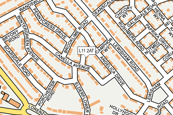 L11 2AT map - OS OpenMap – Local (Ordnance Survey) L11 2AT map - OS OpenMap – Local (Ordnance Survey)