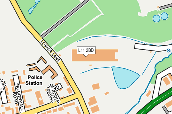 L11 2BD map - OS OpenMap – Local (Ordnance Survey) L11 2BD map - OS OpenMap – Local (Ordnance Survey)
