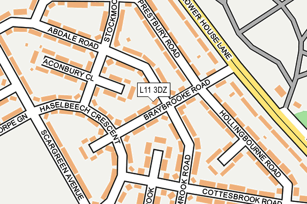 L11 3DZ map - OS OpenMap – Local (Ordnance Survey) L11 3DZ map - OS OpenMap – Local (Ordnance Survey)