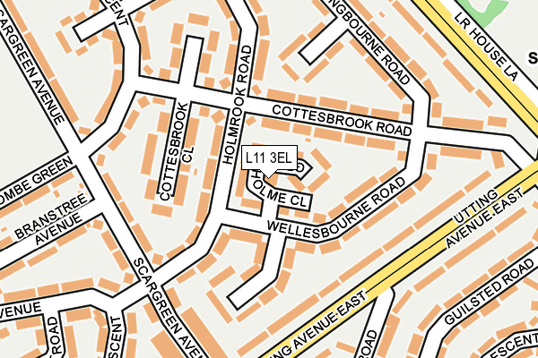 L11 3EL map - OS OpenMap – Local (Ordnance Survey) L11 3EL map - OS OpenMap – Local (Ordnance Survey)