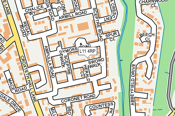 L11 4RP map - OS OpenMap – Local (Ordnance Survey) L11 4RP map - OS OpenMap – Local (Ordnance Survey)