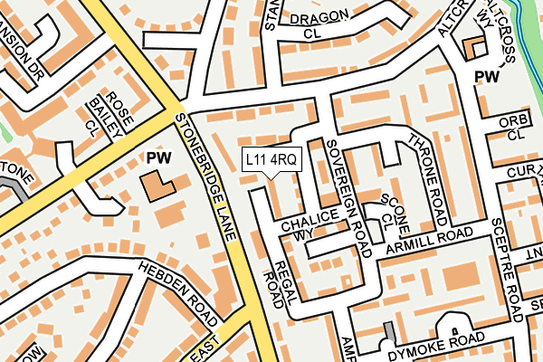 L11 4RQ map - OS OpenMap – Local (Ordnance Survey) L11 4RQ map - OS OpenMap – Local (Ordnance Survey)