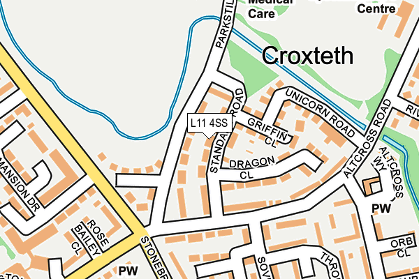 L11 4SS map - OS OpenMap – Local (Ordnance Survey) L11 4SS map - OS OpenMap – Local (Ordnance Survey)