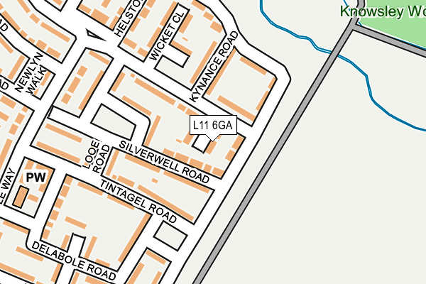 L11 6GA map - OS OpenMap – Local (Ordnance Survey)