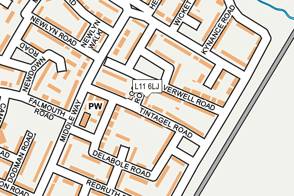 L11 6LJ map - OS OpenMap – Local (Ordnance Survey) L11 6LJ map - OS OpenMap – Local (Ordnance Survey)