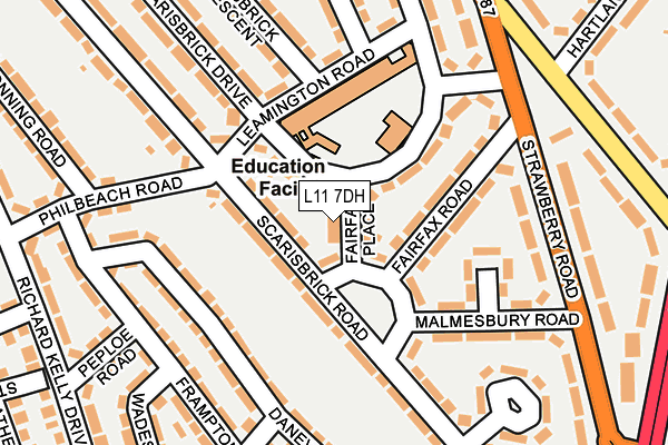 L11 7DH map - OS OpenMap – Local (Ordnance Survey) L11 7DH map - OS OpenMap – Local (Ordnance Survey)