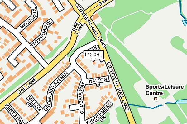 L12 0HL map - OS OpenMap – Local (Ordnance Survey) L12 0HL map - OS OpenMap – Local (Ordnance Survey)