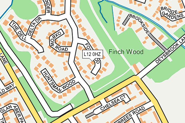 L12 0HZ map - OS OpenMap – Local (Ordnance Survey) L12 0HZ map - OS OpenMap – Local (Ordnance Survey)