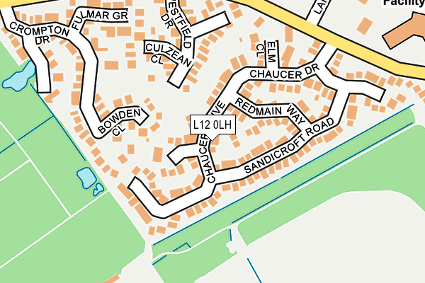 L12 0LH map - OS OpenMap – Local (Ordnance Survey) L12 0LH map - OS OpenMap – Local (Ordnance Survey)