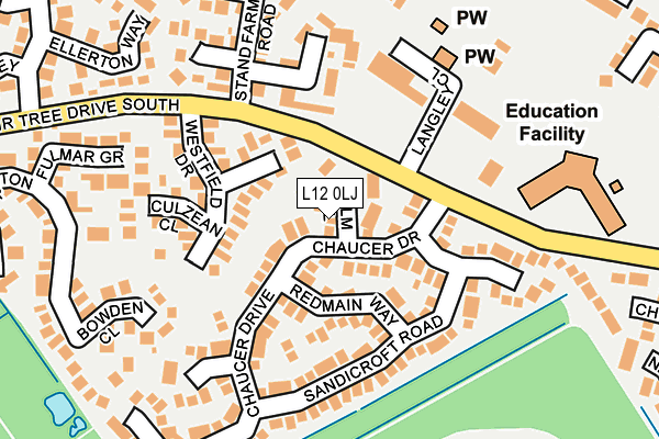L12 0LJ map - OS OpenMap – Local (Ordnance Survey) L12 0LJ map - OS OpenMap – Local (Ordnance Survey)