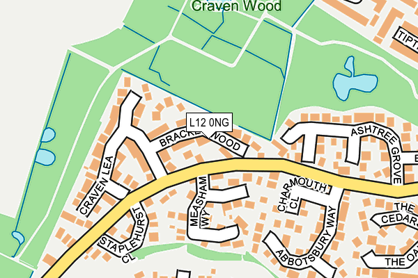 L12 0NG map - OS OpenMap – Local (Ordnance Survey) L12 0NG map - OS OpenMap – Local (Ordnance Survey)