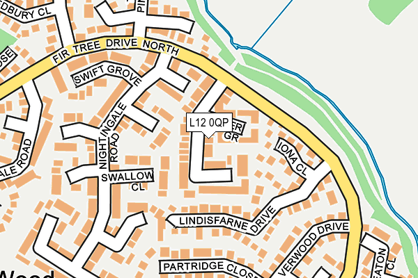 L12 0QP map - OS OpenMap – Local (Ordnance Survey) L12 0QP map - OS OpenMap – Local (Ordnance Survey)