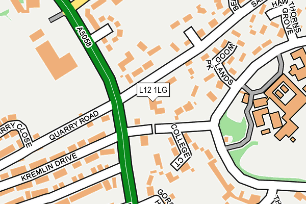 L12 1LG map - OS OpenMap – Local (Ordnance Survey) L12 1LG map - OS OpenMap – Local (Ordnance Survey)