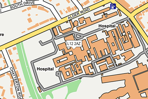 L12 2AZ map - OS OpenMap – Local (Ordnance Survey) L12 2AZ map - OS OpenMap – Local (Ordnance Survey)
