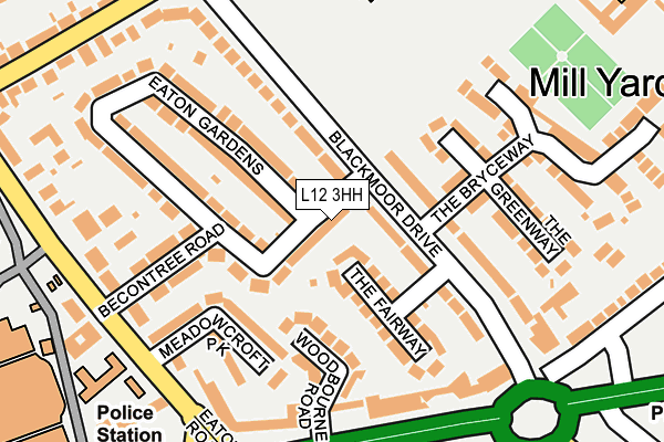 L12 3HH map - OS OpenMap – Local (Ordnance Survey) L12 3HH map - OS OpenMap – Local (Ordnance Survey)