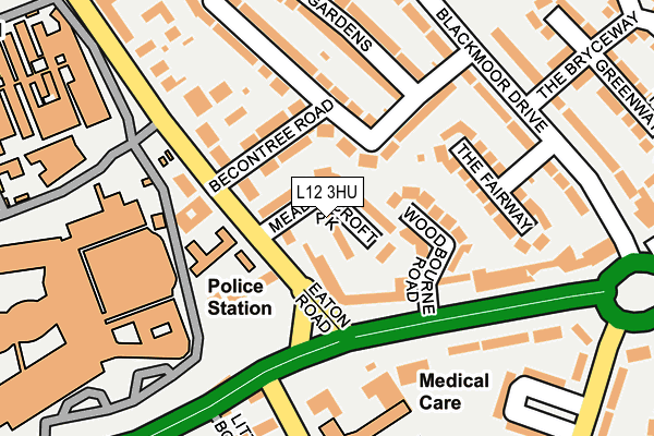 L12 3HU map - OS OpenMap – Local (Ordnance Survey)