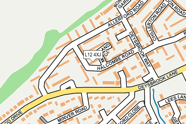 L12 4XJ map - OS OpenMap – Local (Ordnance Survey) L12 4XJ map - OS OpenMap – Local (Ordnance Survey)