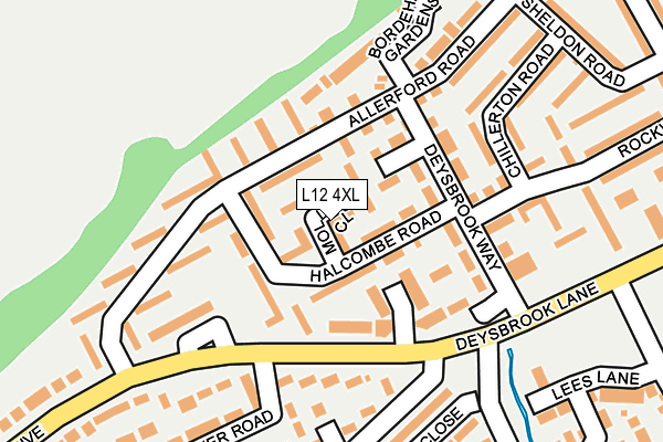L12 4XL map - OS OpenMap – Local (Ordnance Survey) L12 4XL map - OS OpenMap – Local (Ordnance Survey)