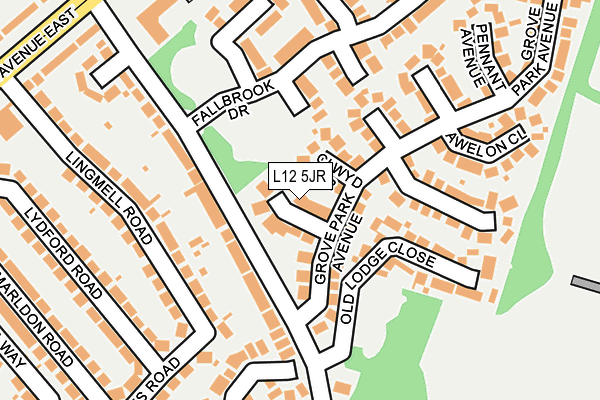 L12 5JR map - OS OpenMap – Local (Ordnance Survey) L12 5JR map - OS OpenMap – Local (Ordnance Survey)