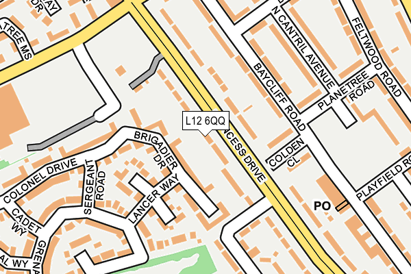 L12 6QQ map - OS OpenMap – Local (Ordnance Survey) L12 6QQ map - OS OpenMap – Local (Ordnance Survey)
