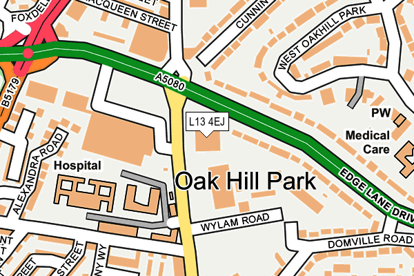 L13 4EJ map - OS OpenMap – Local (Ordnance Survey) L13 4EJ map - OS OpenMap – Local (Ordnance Survey)