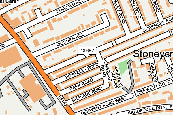 L13 6RZ map - OS OpenMap – Local (Ordnance Survey) L13 6RZ map - OS OpenMap – Local (Ordnance Survey)