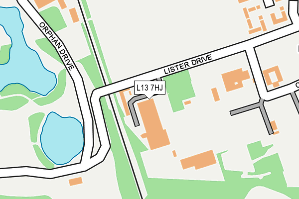 L13 7HJ map - OS OpenMap – Local (Ordnance Survey) L13 7HJ map - OS OpenMap – Local (Ordnance Survey)