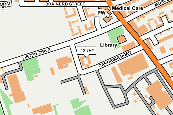 L13 7HY map - OS OpenMap – Local (Ordnance Survey) L13 7HY map - OS OpenMap – Local (Ordnance Survey)