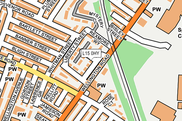 L15 0HY map - OS OpenMap – Local (Ordnance Survey) L15 0HY map - OS OpenMap – Local (Ordnance Survey)