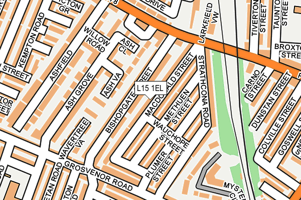 L15 1EL map - OS OpenMap – Local (Ordnance Survey) L15 1EL map - OS OpenMap – Local (Ordnance Survey)