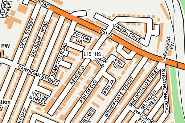 L15 1HS map - OS OpenMap – Local (Ordnance Survey) L15 1HS map - OS OpenMap – Local (Ordnance Survey)
